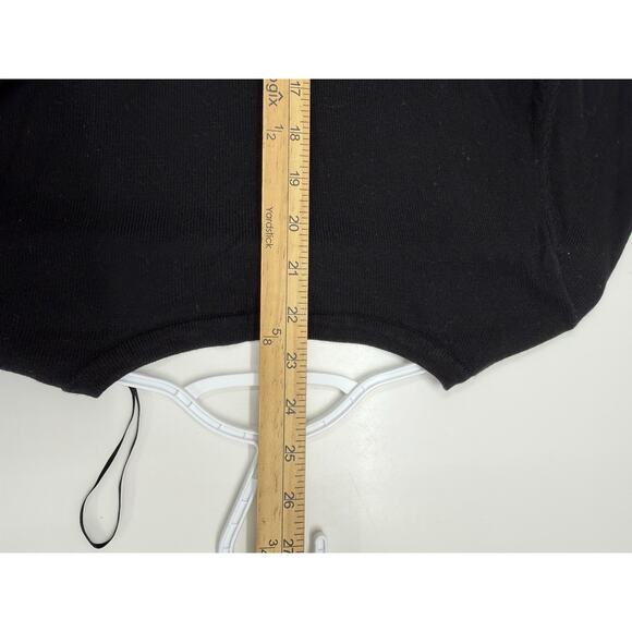 H&M Womens Shirt Size Small Black 3/4 Sleeve Round Neck Sweater - Picture 8 of 9